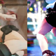 At left, Cammy’s default thong leotard in SFV. At right, Cammy’s black briefs in her SFV formalwear costume.